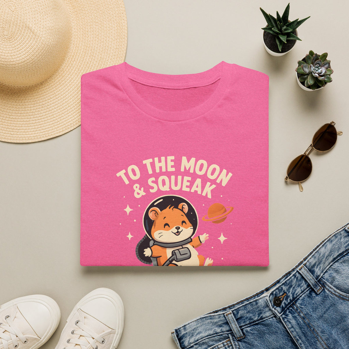 Hamster Astronaut in Space T-Shirt