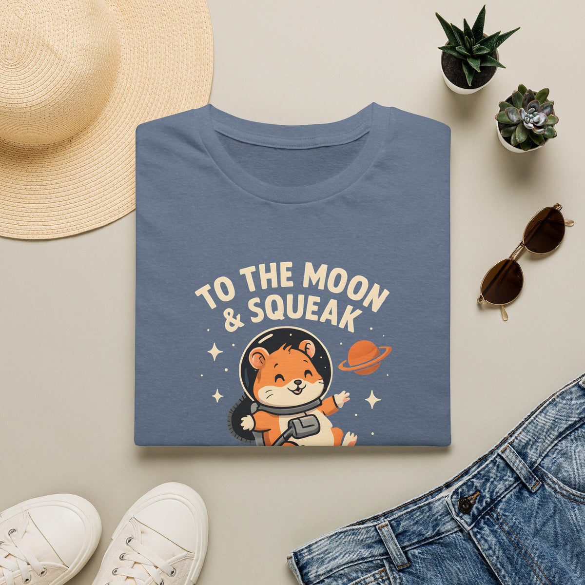 Hamster Astronaut in Space T-Shirt