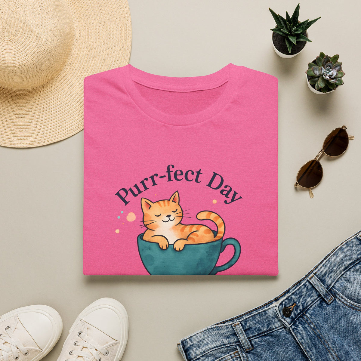 Cat in Teacup T-Shirt