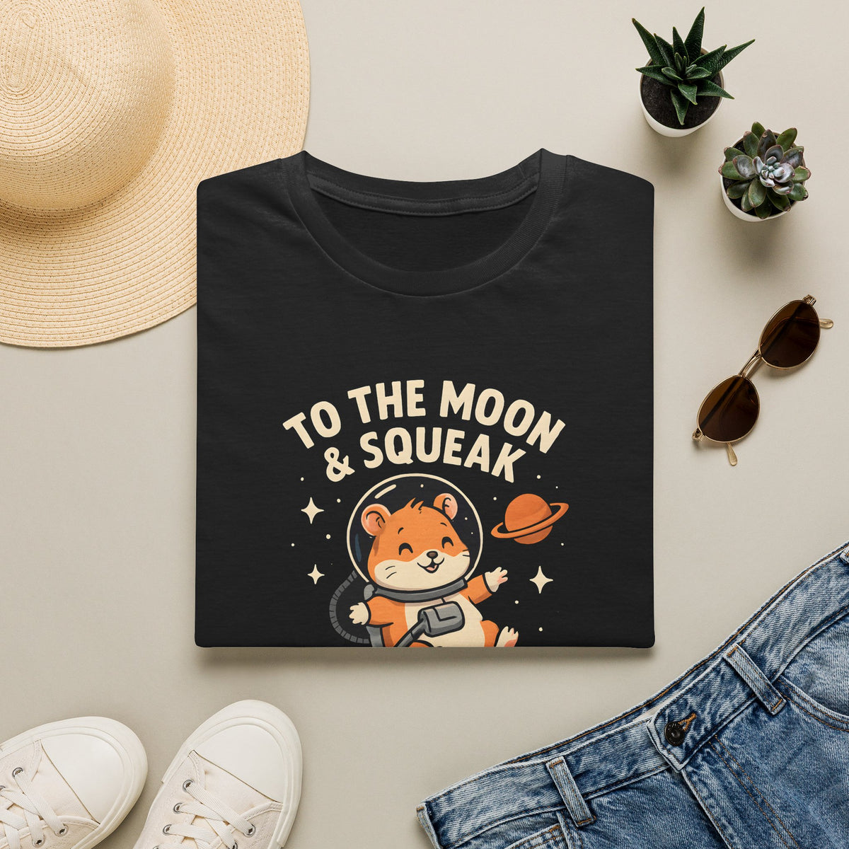 Hamster Astronaut in Space T-Shirt