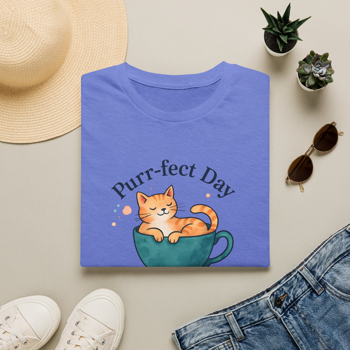 Cat in Teacup T-Shirt