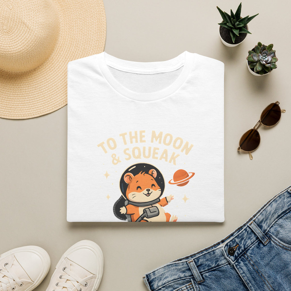 Hamster Astronaut in Space T-Shirt