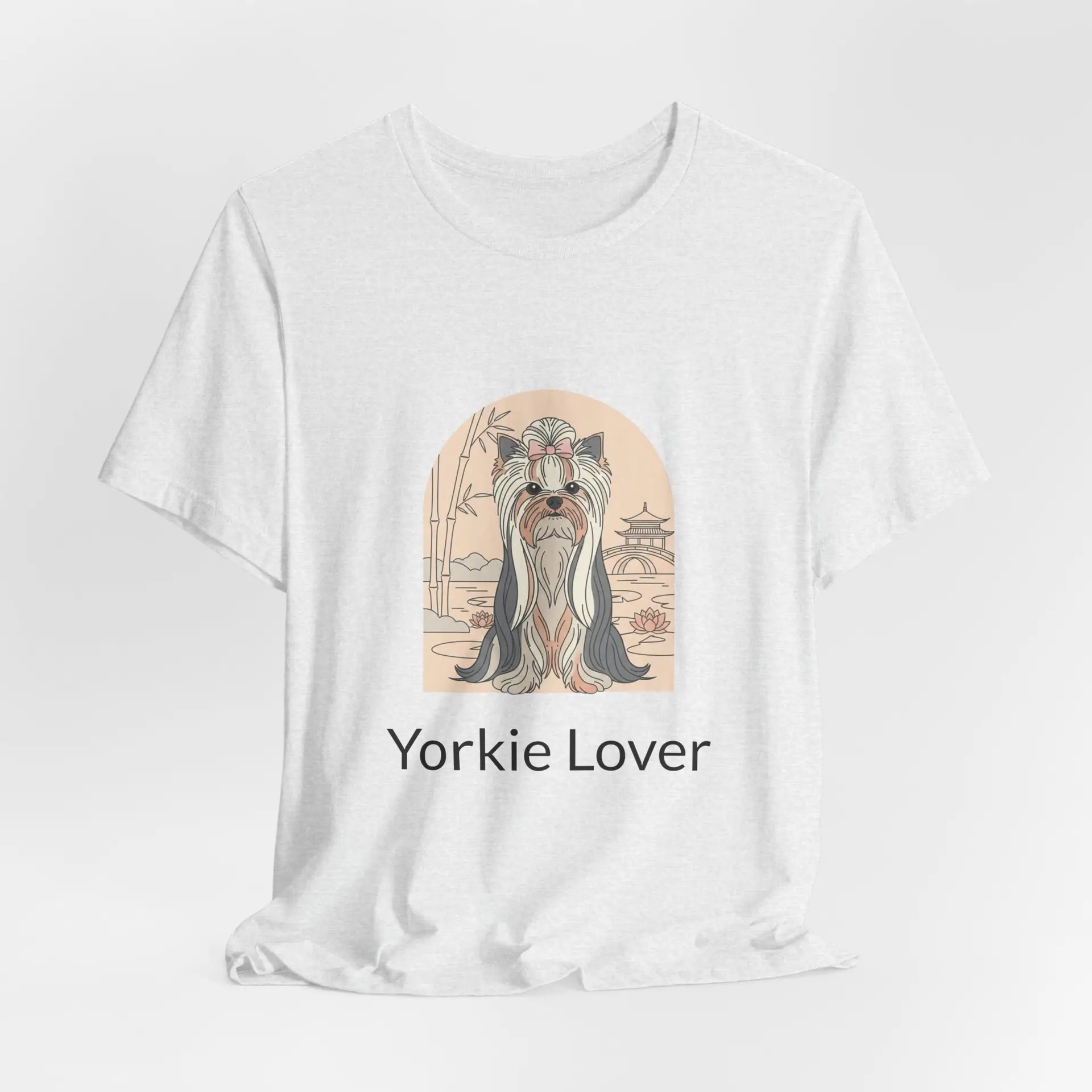 Long Haired Yorkie T-Shirt – Minimalist Yorkie Line Art Tee for Dog Lovers - Image 8
